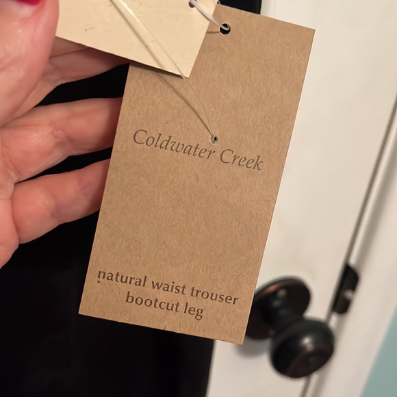 Coldwater Creek “Whisper Corduroy” Trouser- Size 14 Petite - Black - Picture 7 of 10